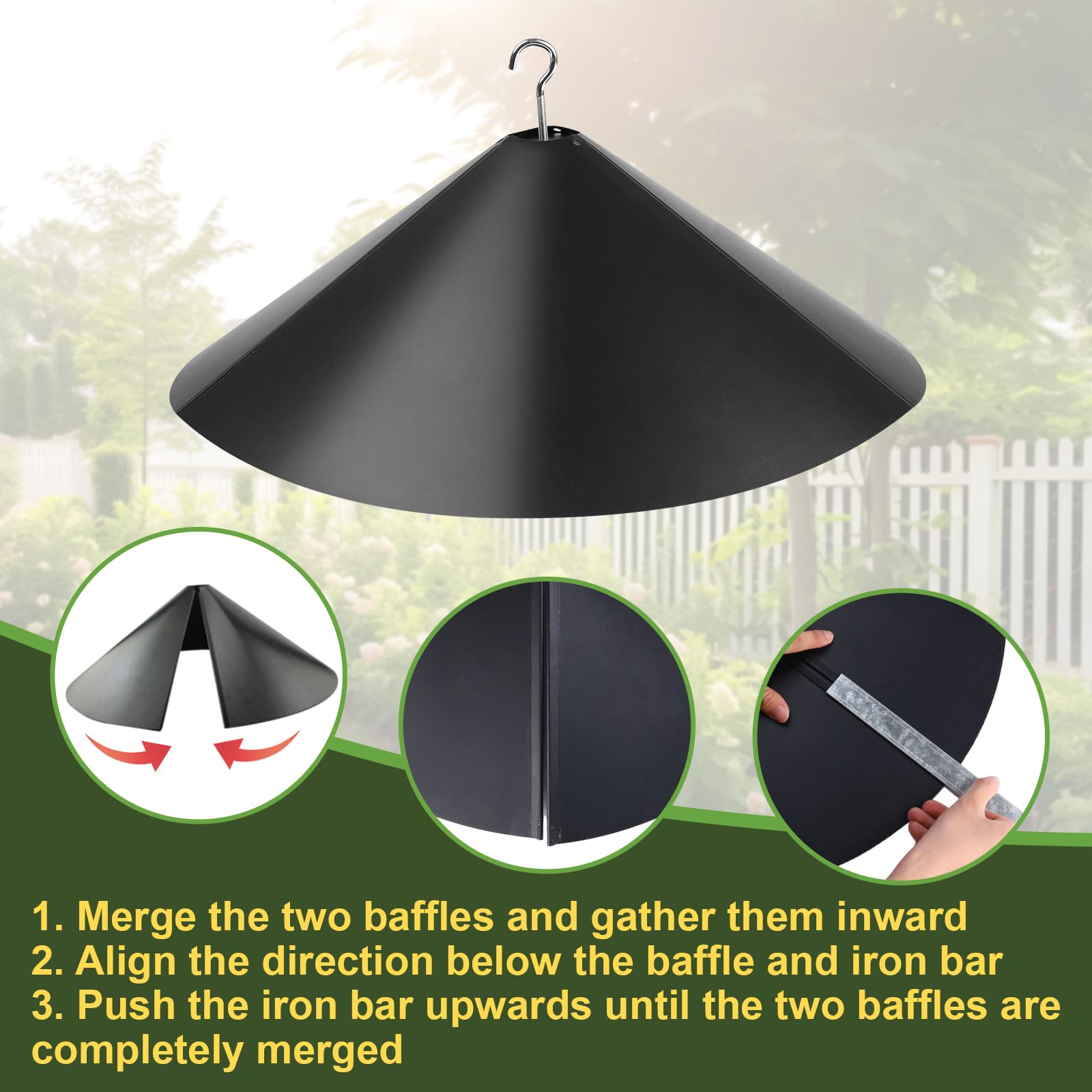 JISON21 screwless installation supports pole or shepherd hook use