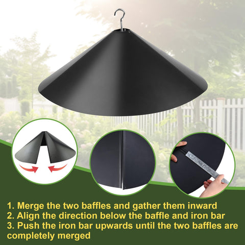 JISON21 screwless installation supports pole or shepherd hook use