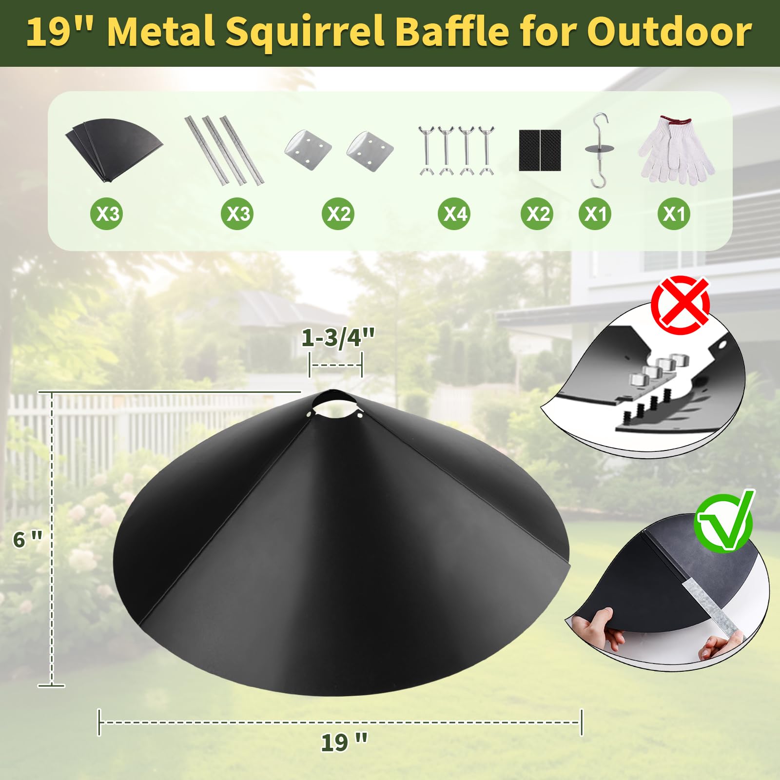 JISON21 metal baffle withstands rain wind snow for outdoors