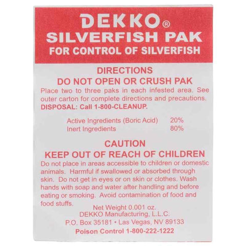 D Ekko Silverfish Paks placed in a closet for quiet use
