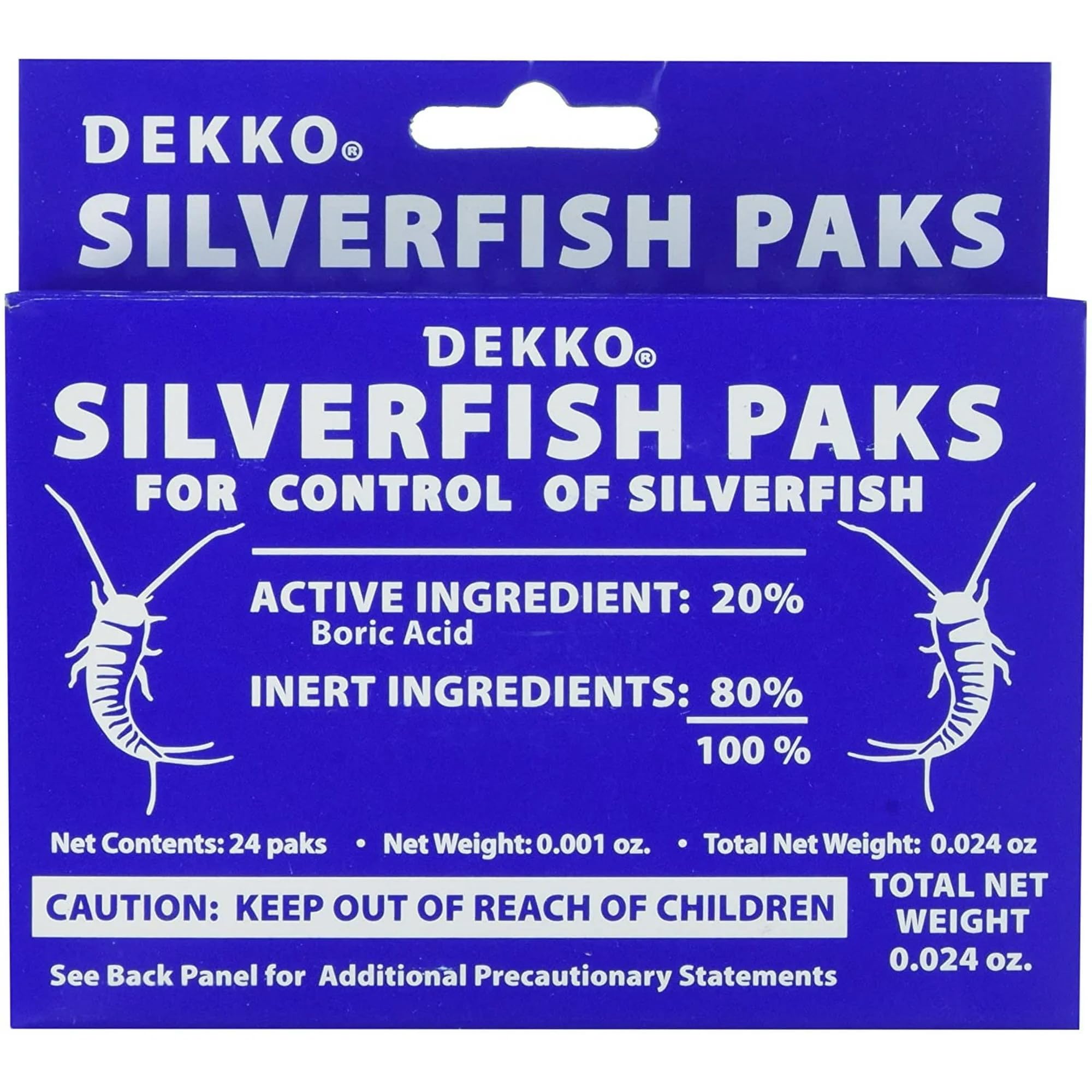 D Ekko Silverfish Paks front view for discreet pest protection