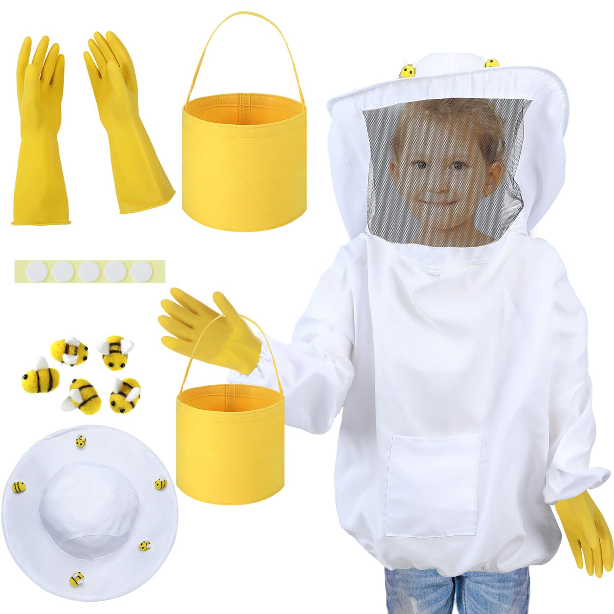 Jiuguva beekeeper jacket offers lightweight protection for beekeeping sessions.