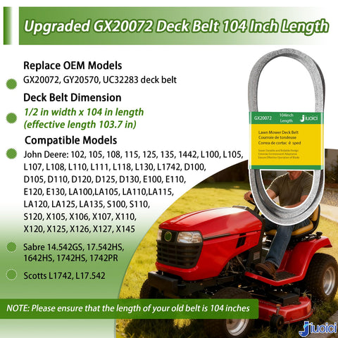 jiuoici GY20570 V-belt close-up reveals reinforced construction
