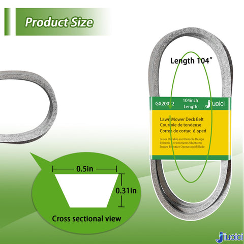 jiuoici low-noise, efficient mowing belt in action