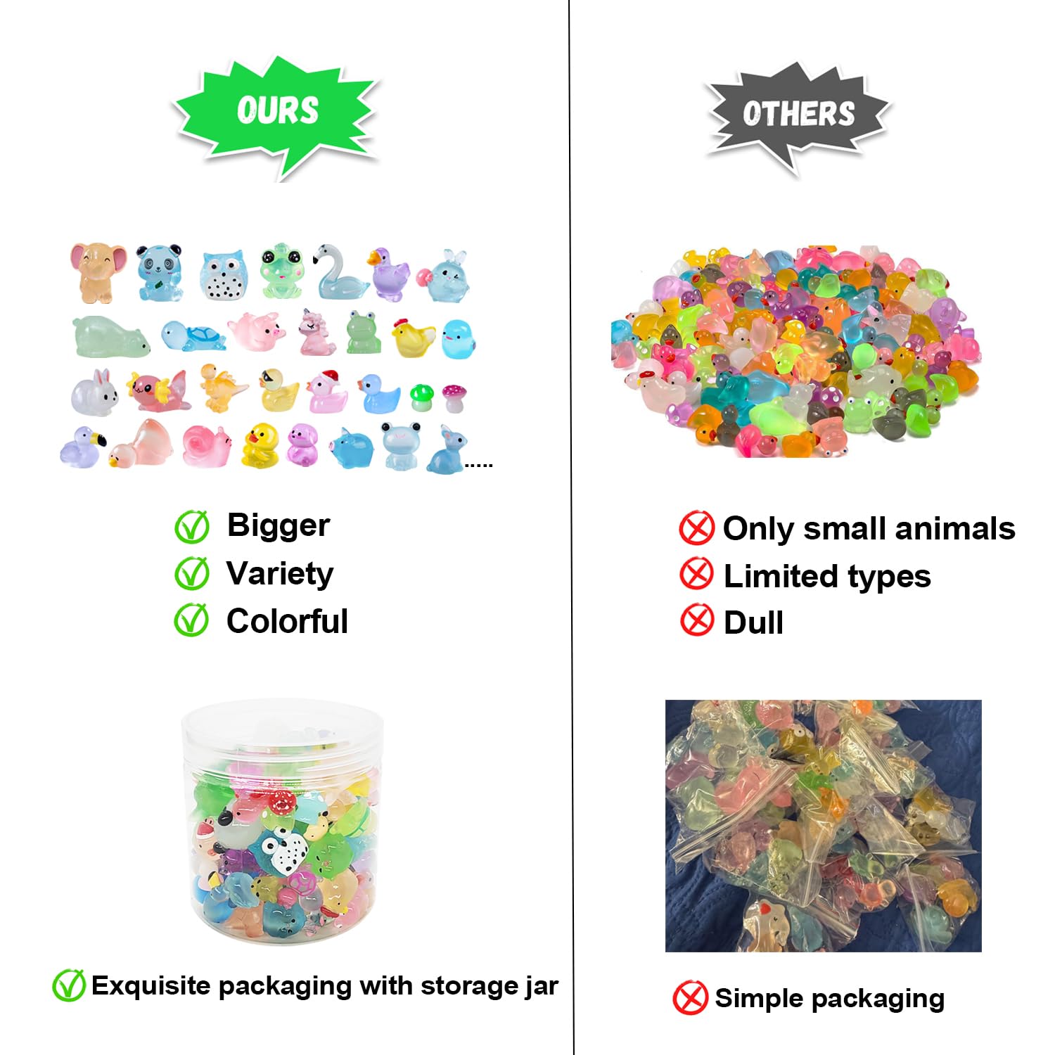 JIUXIJ ducks figurine glow-in-the-dark for pond-inspired display