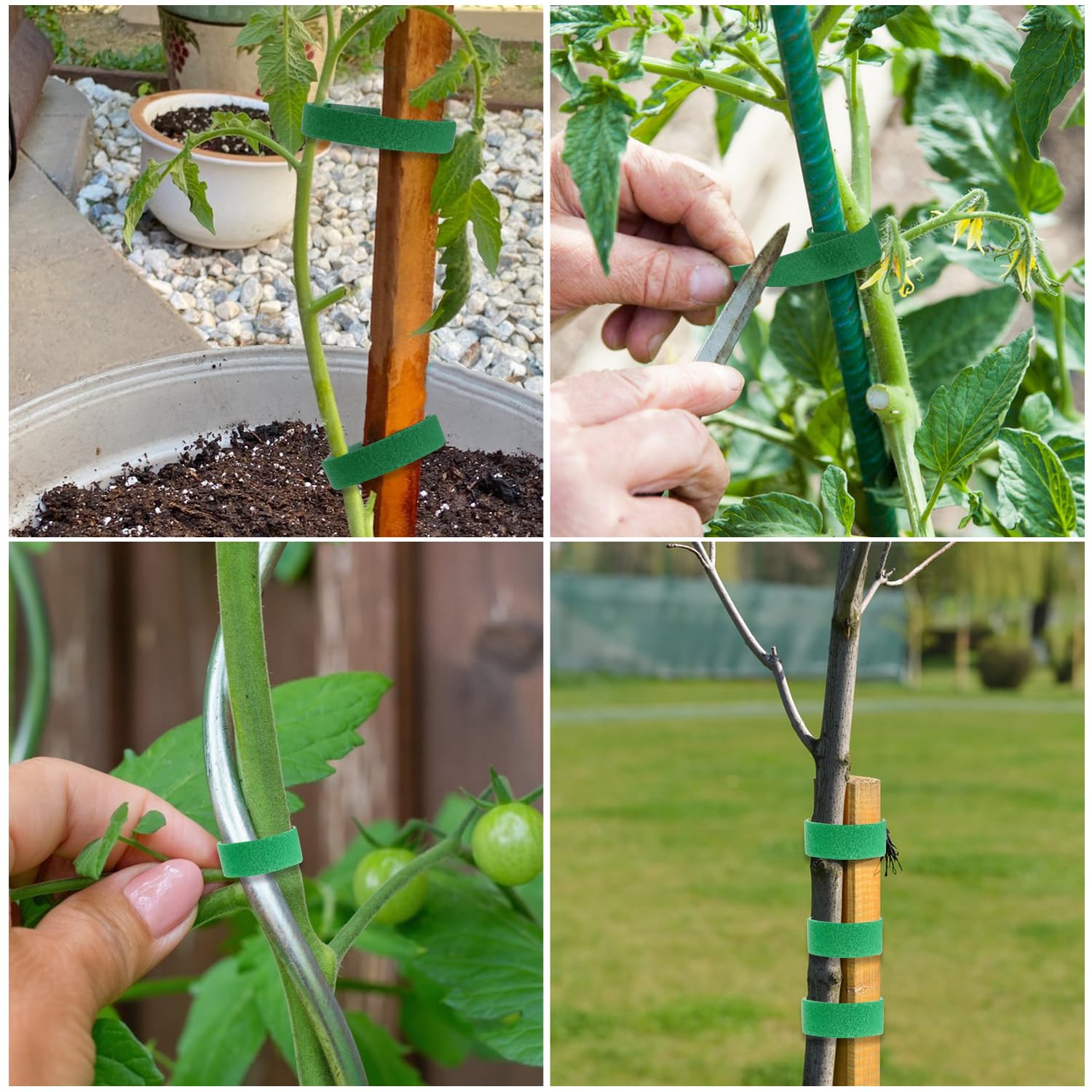JIUZI Weather-Resistant Tape stays flexible through sun and rain for durable garden use.