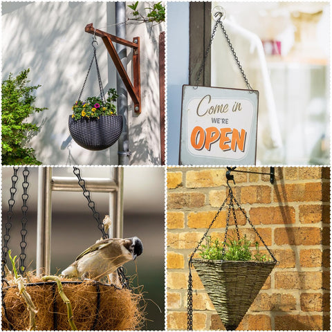 JIUZI chain for hanging bird feeders offers stable mounting and easy height adjustment