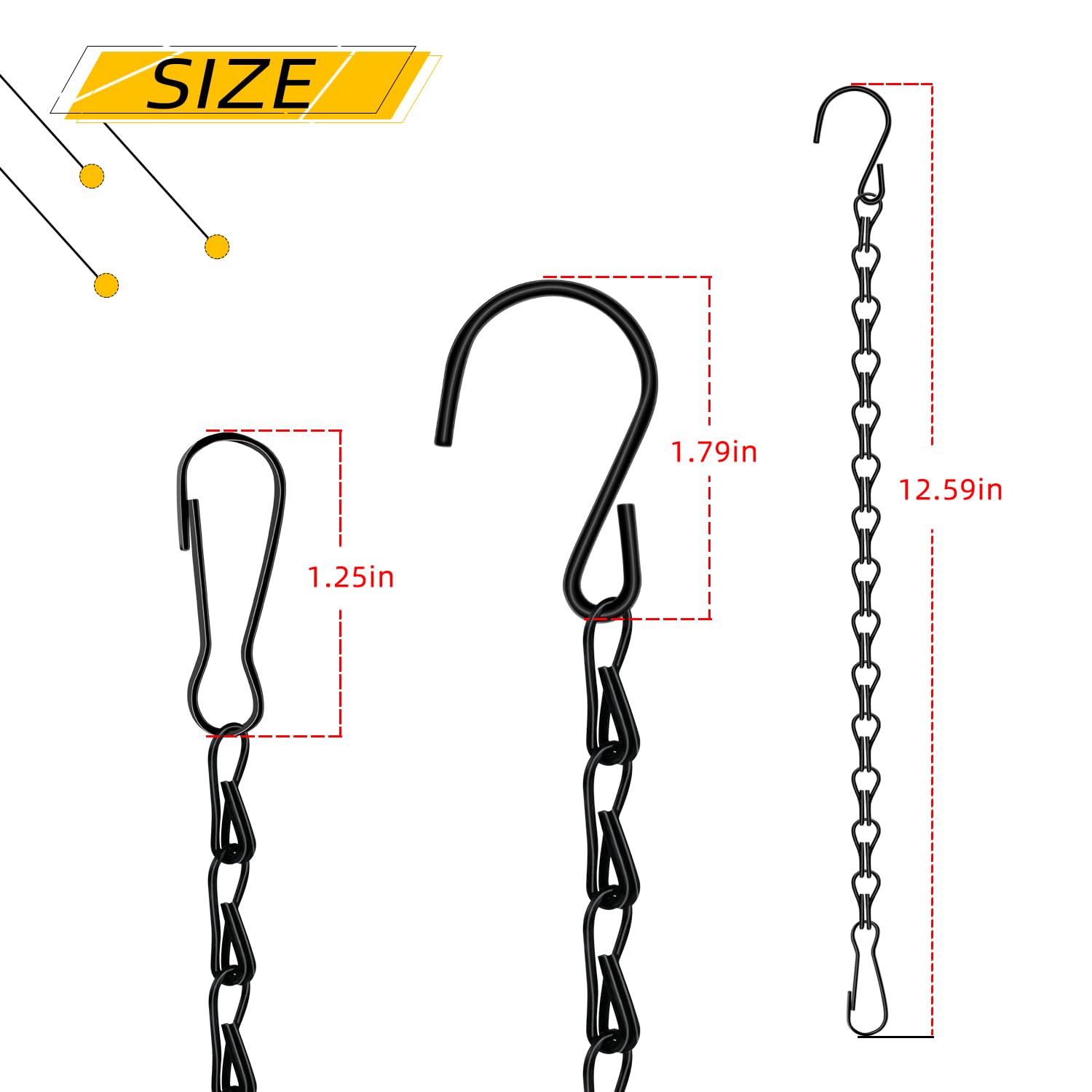 JIUZI chain for lanterns provides decorative support with weather-ready durability