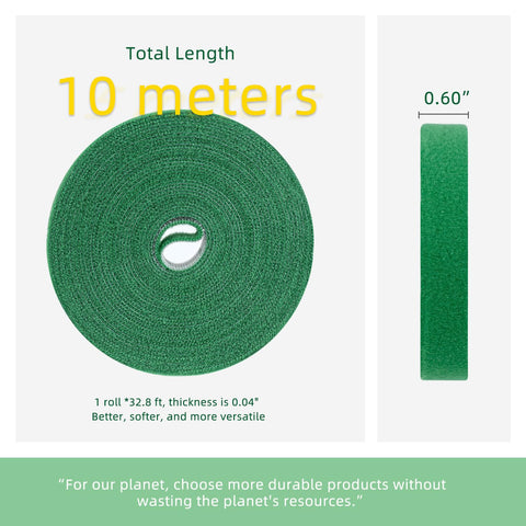 JIUZI Adjustable Wrap Plant Tape provides easy ties for heavy blooms without damaging stems.