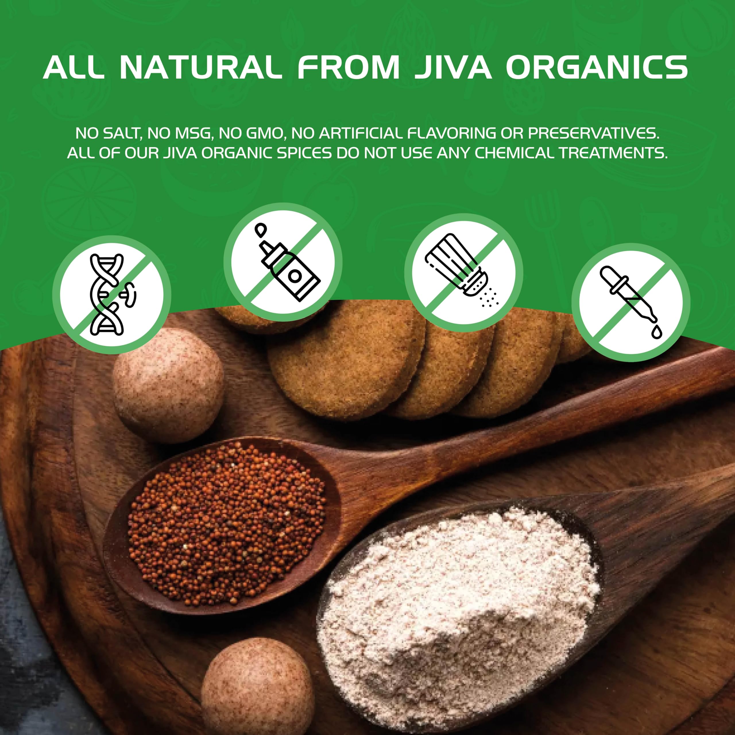 Intense flavor from Jiva Organics Ajwain seeds for spice blends.