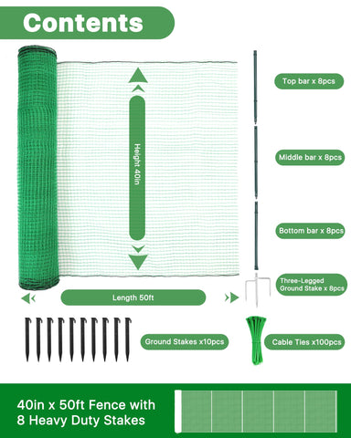 JivaJot triple-spiked posts with 57-inch ground spikes provide stable anchoring
