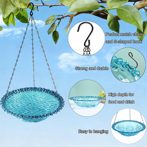 JIYANMEI bird feeder with seeds provides a convenient backyard feeding station for wildlife.