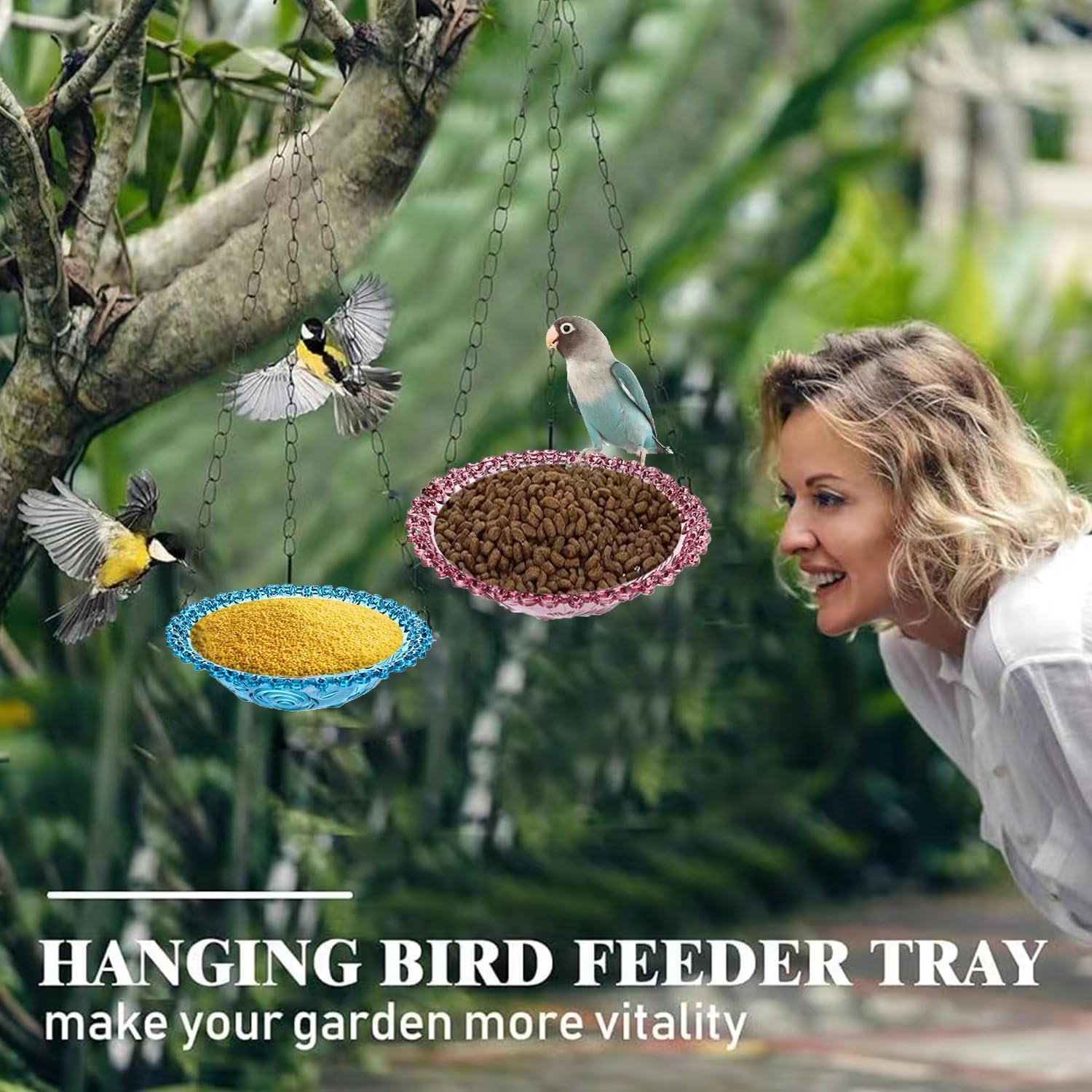 JIYANMEI garden wildlife decor supports bird activity and backyard ambiance.