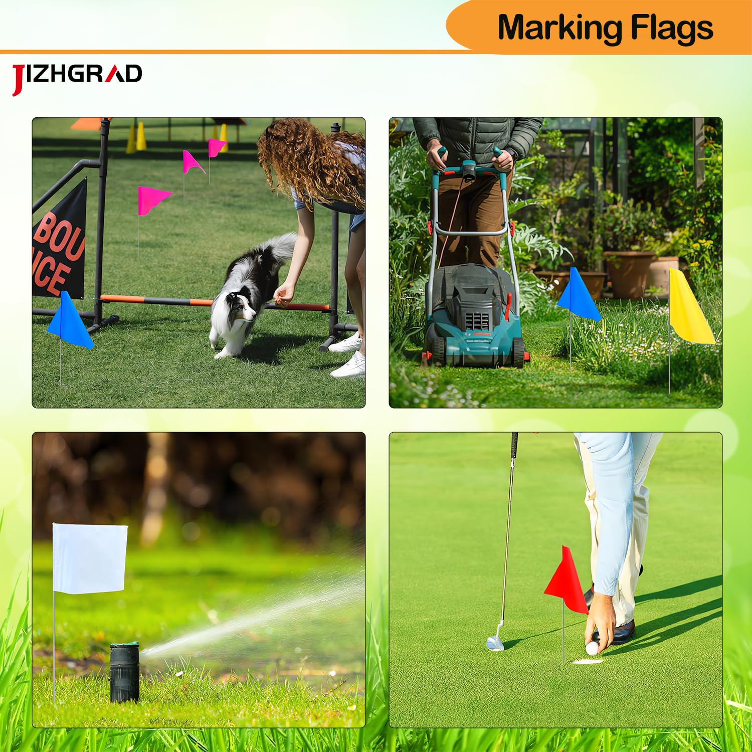 JIZHGRAD construction-site flags boost safety visibility on job sites.