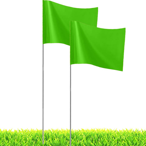 JIZHGRAD green marking flags for yard and lawn visibility and precise marking