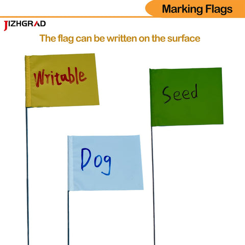 JIZHGRAD pink flags support yard marking for pets and training.