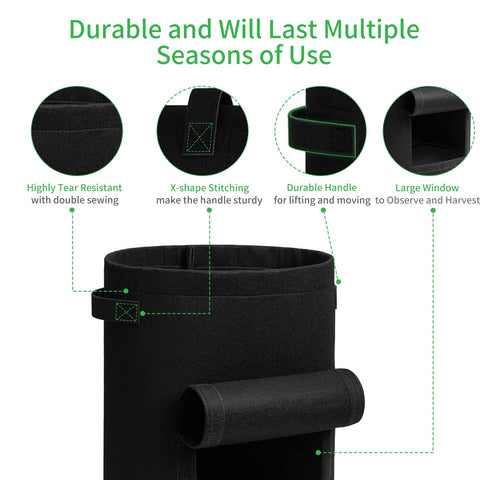 JJGoo grow bags offer superior drainage to prevent waterlogging.