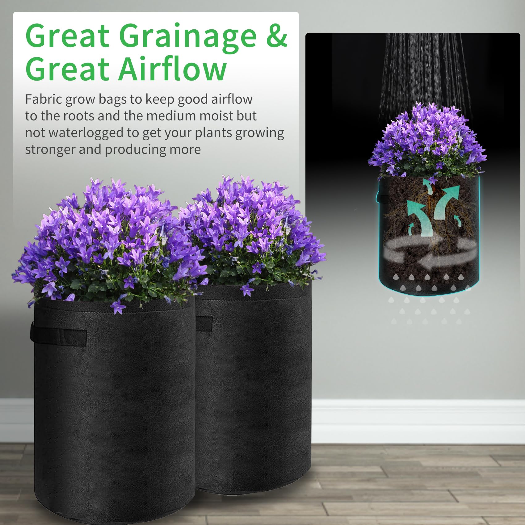 JJGoo harvest window closeup shows quick veggie picking.