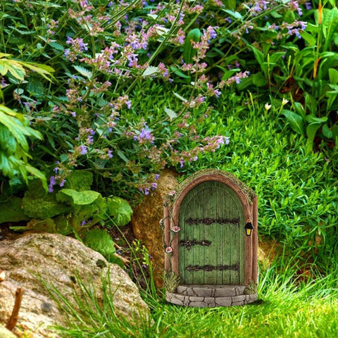 JJLFresheners Green Fairy Door in miniature design sparks imaginative play.