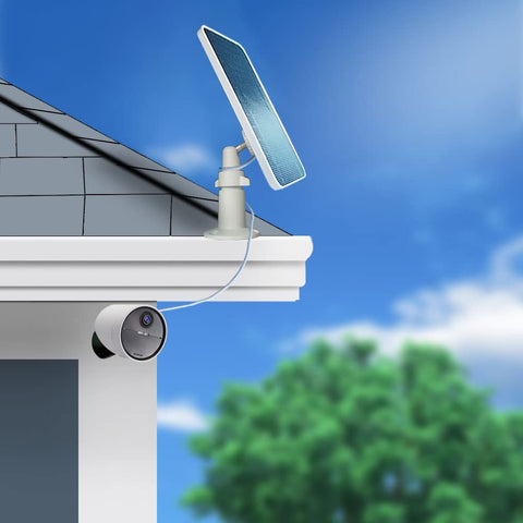 JJMASEE easy tool-free installation on walls, fences, or rooftops