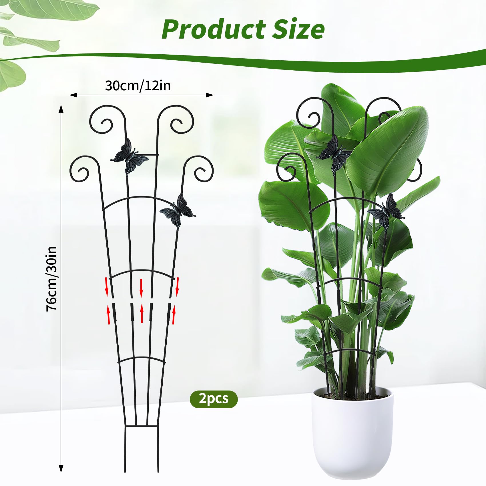 JJSHUANL easy-install trellis requires no tools for quick setup.