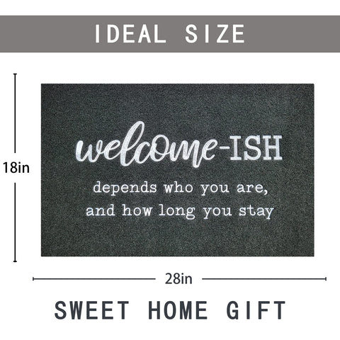 JJUUYOU weather-resistant entryway mat durable for sun and rain
