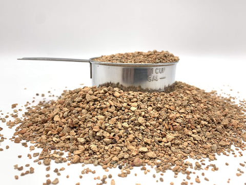 JK Global Imports calcined clay bonsai soil mix image demonstrates drainage and moisture retention.
