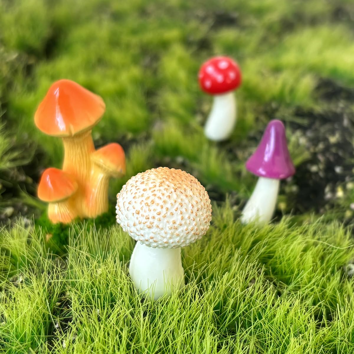 JKanruh desktop mushroom decor enhances desks and shelves with tasteful charm