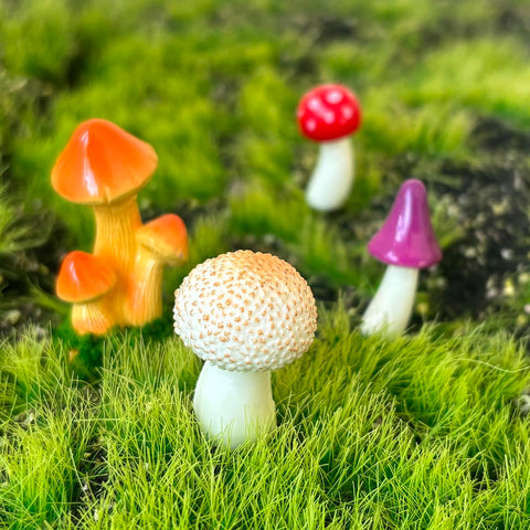 JKanruh desktop mushroom decor enhances desks and shelves with tasteful charm