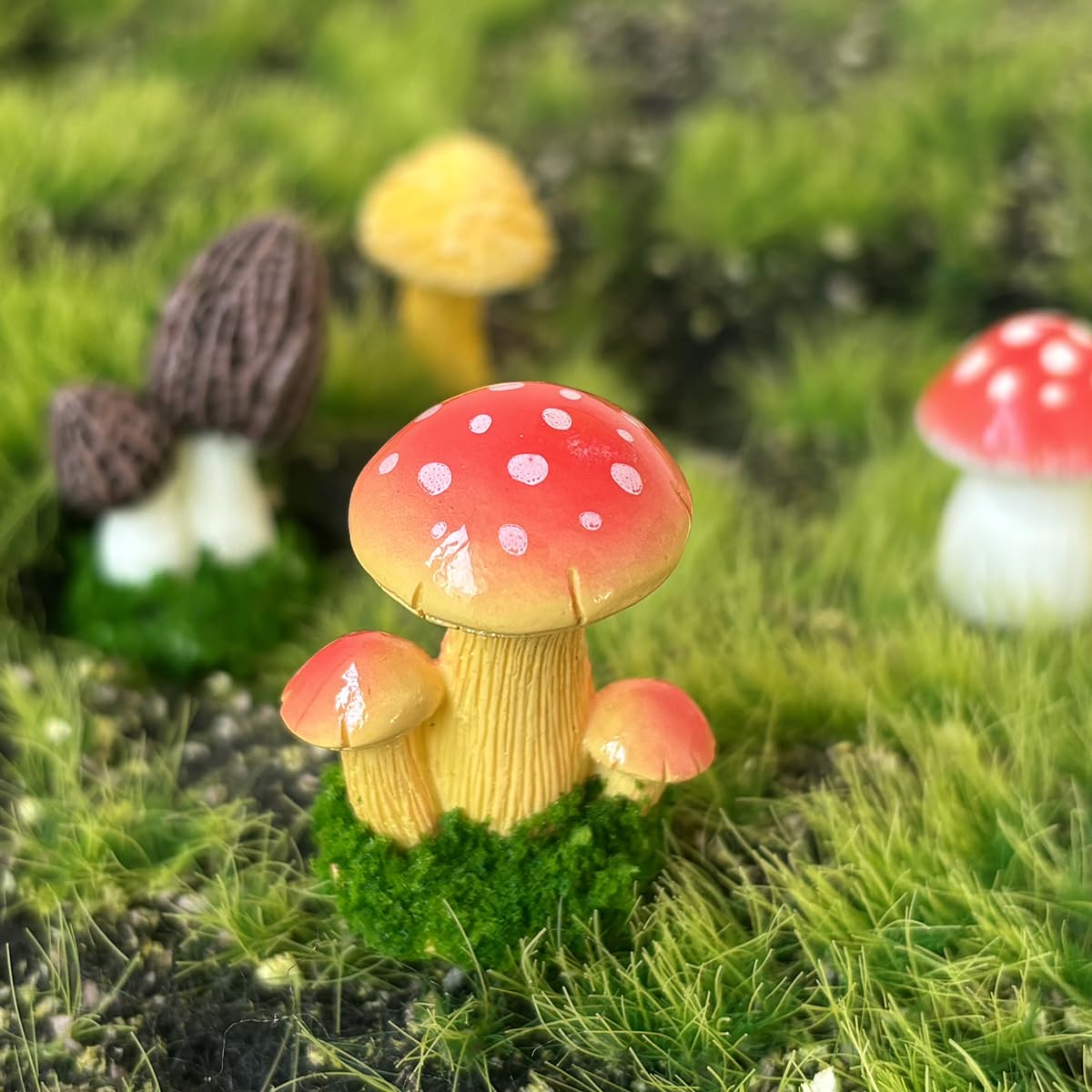 JKanruh miniature mushrooms DIY craft adds whimsy to projects