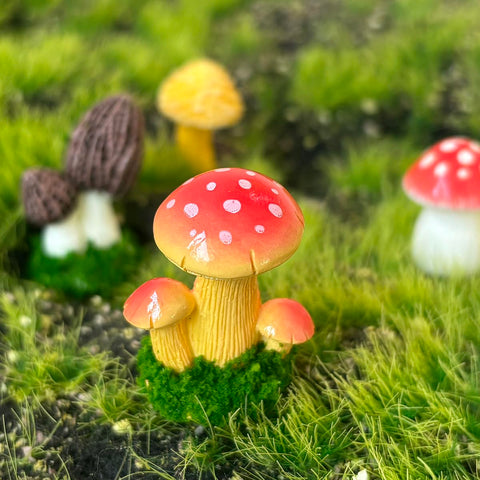 JKanruh miniature mushrooms DIY craft adds whimsy to projects