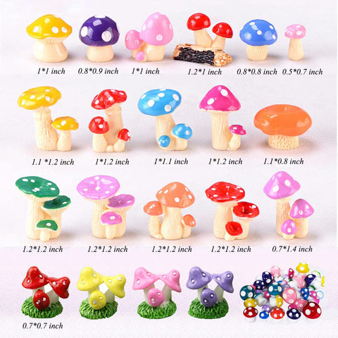 JKanruh resin mushrooms brighten desk decor and tiny landscapes