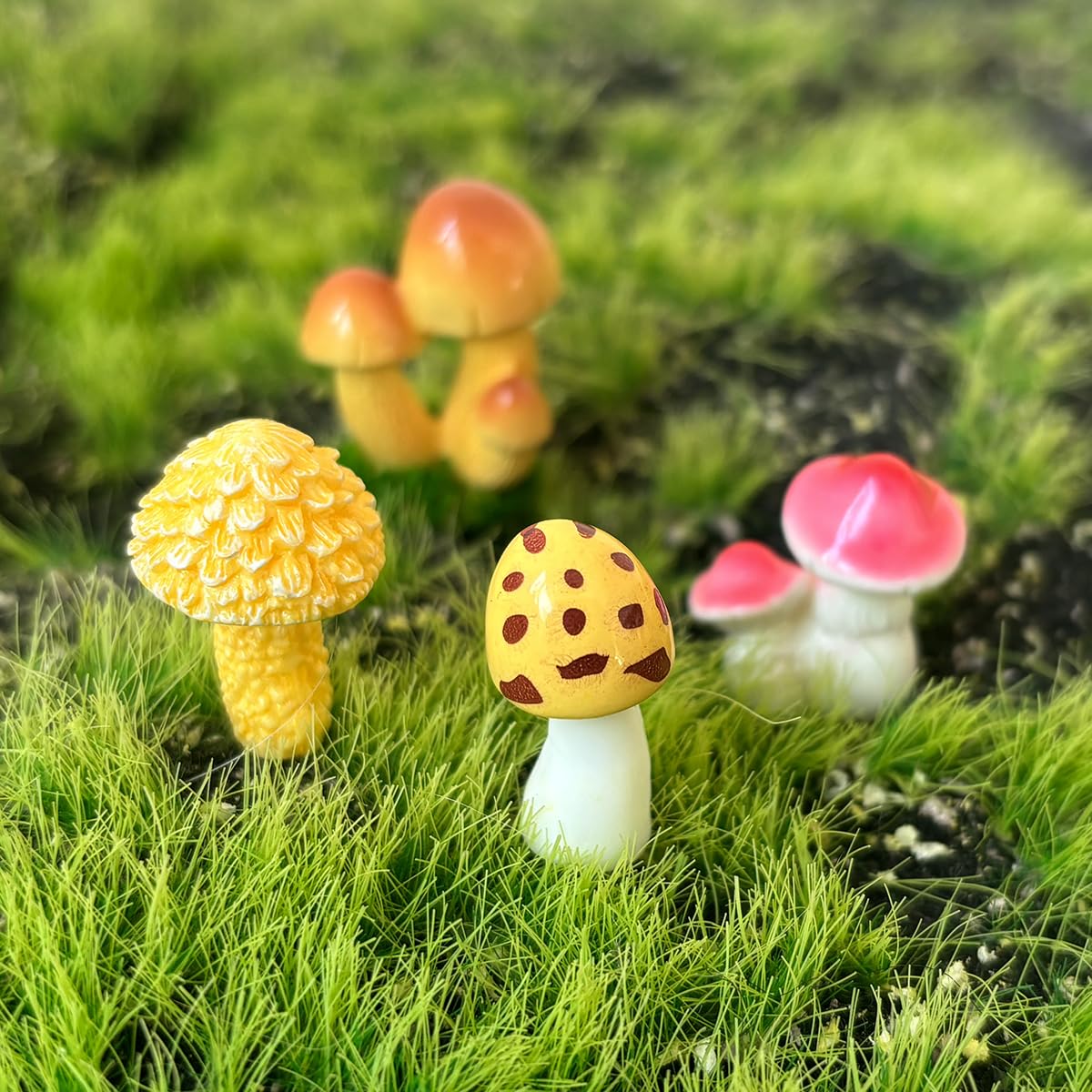JKanruh mushrooms for potted plants enrich outdoor greenery with charming accents