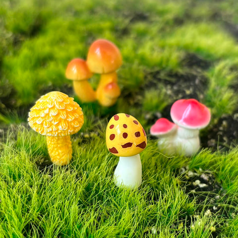 JKanruh mushrooms for potted plants enrich outdoor greenery with charming accents