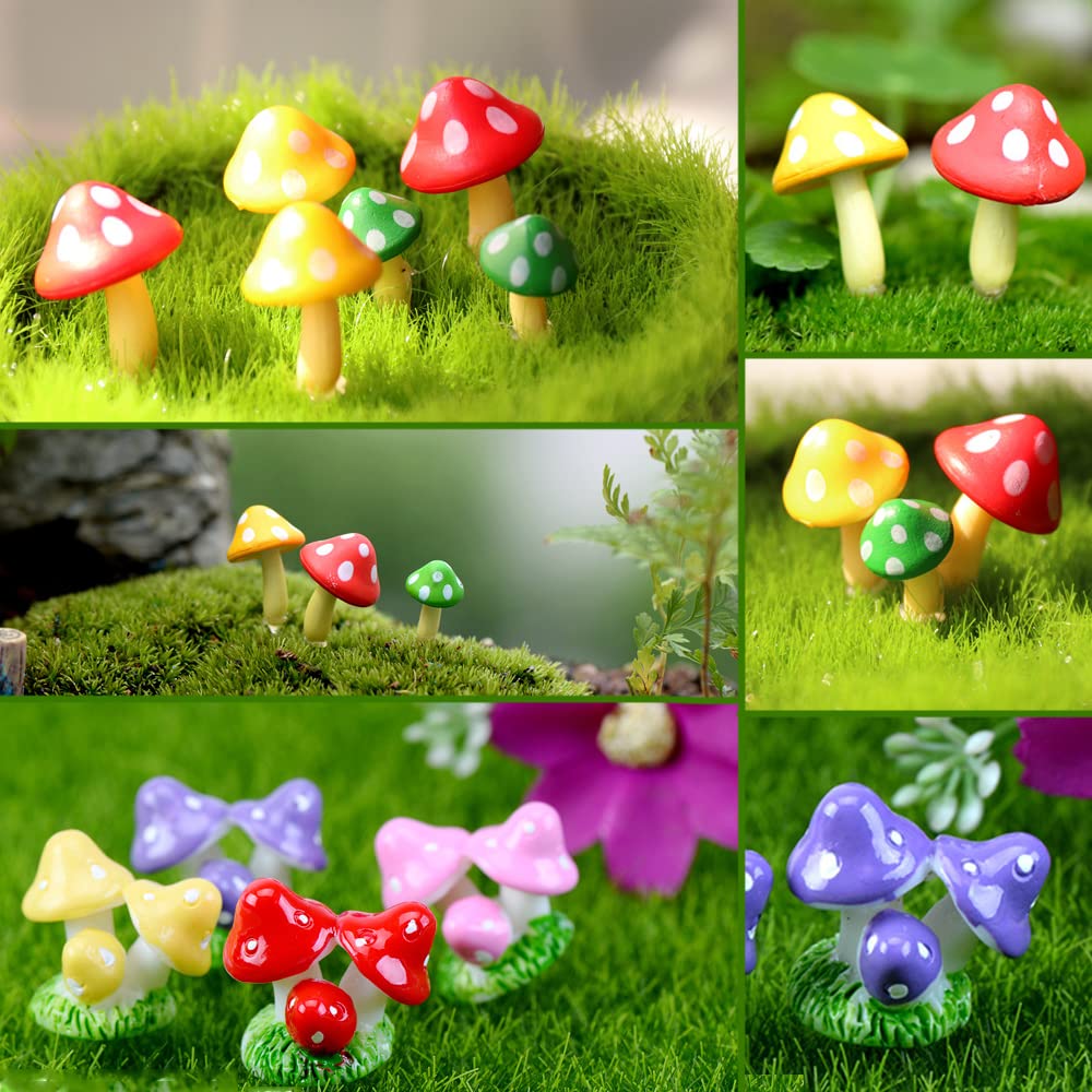JKanruh bonsai DIY resin mushroom accents for tiny landscapes
