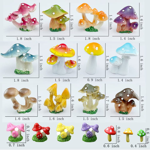 JKanruh outdoor resin mushroom withstands rain and snow for year-round decor