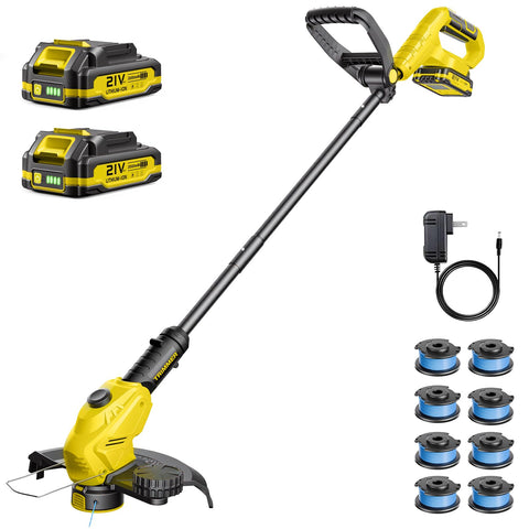 JKLARI cordless weed wacker in trimmer mode for precise lawn edging