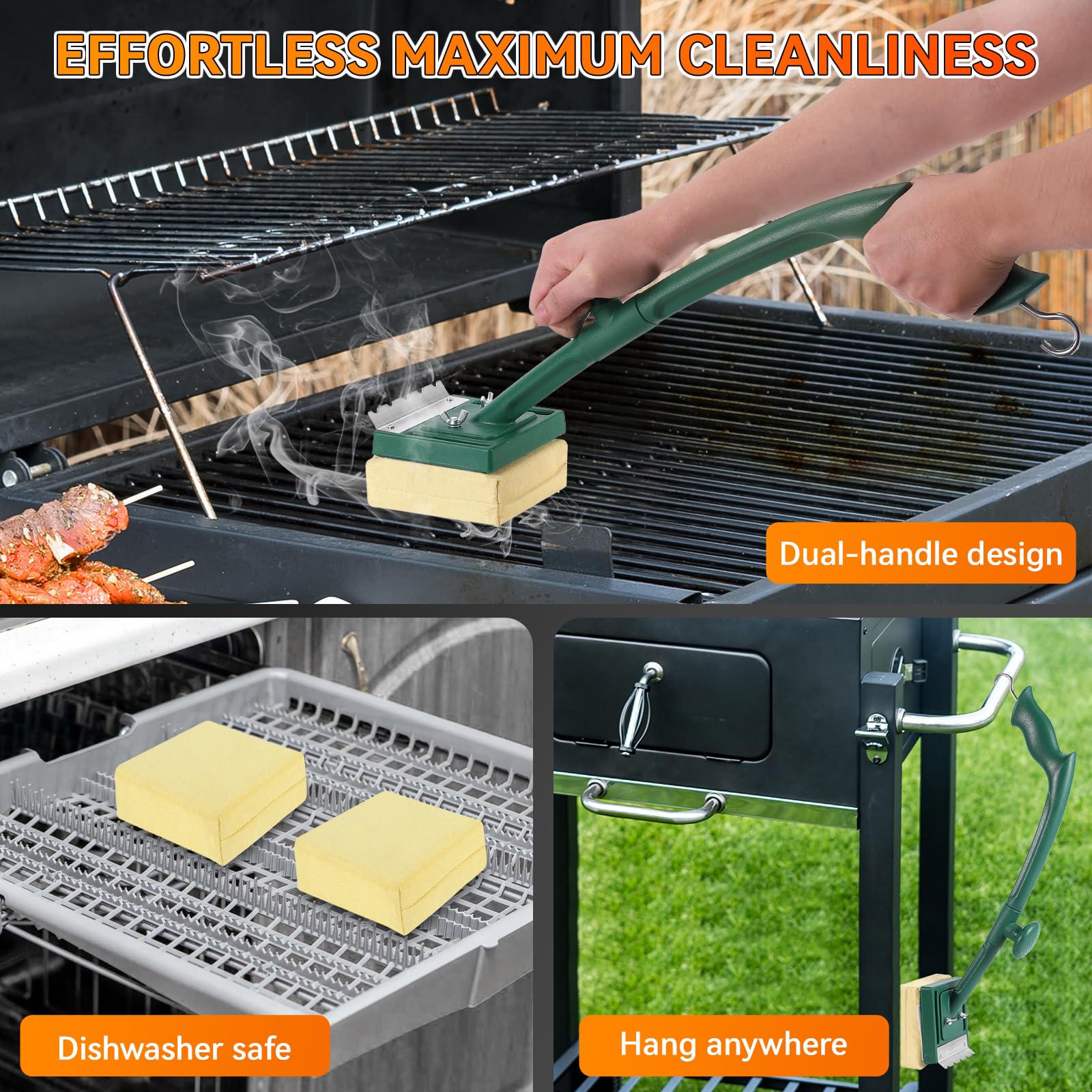 Jkoeier grill brush makes a practical gift for BBQ enthusiasts.
