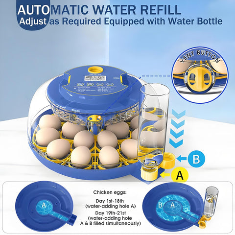Jkwiwe built-in egg candler enables quick checks of embryo progress.