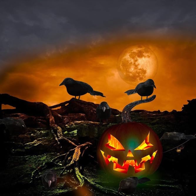 JLJIUBBKX crow decor for year-round home styling.