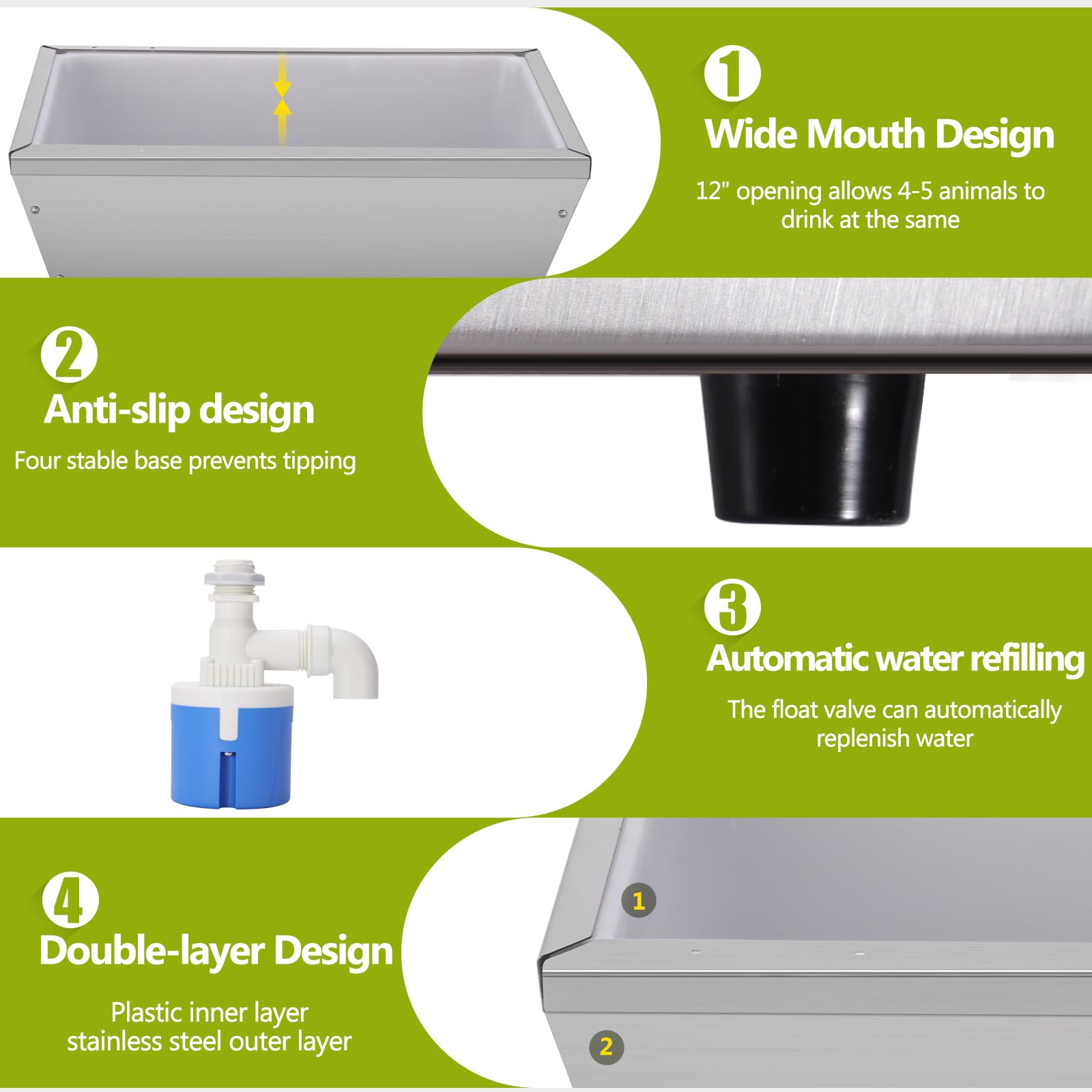 JLUHYANN 15 L capacity keeps water available all day.