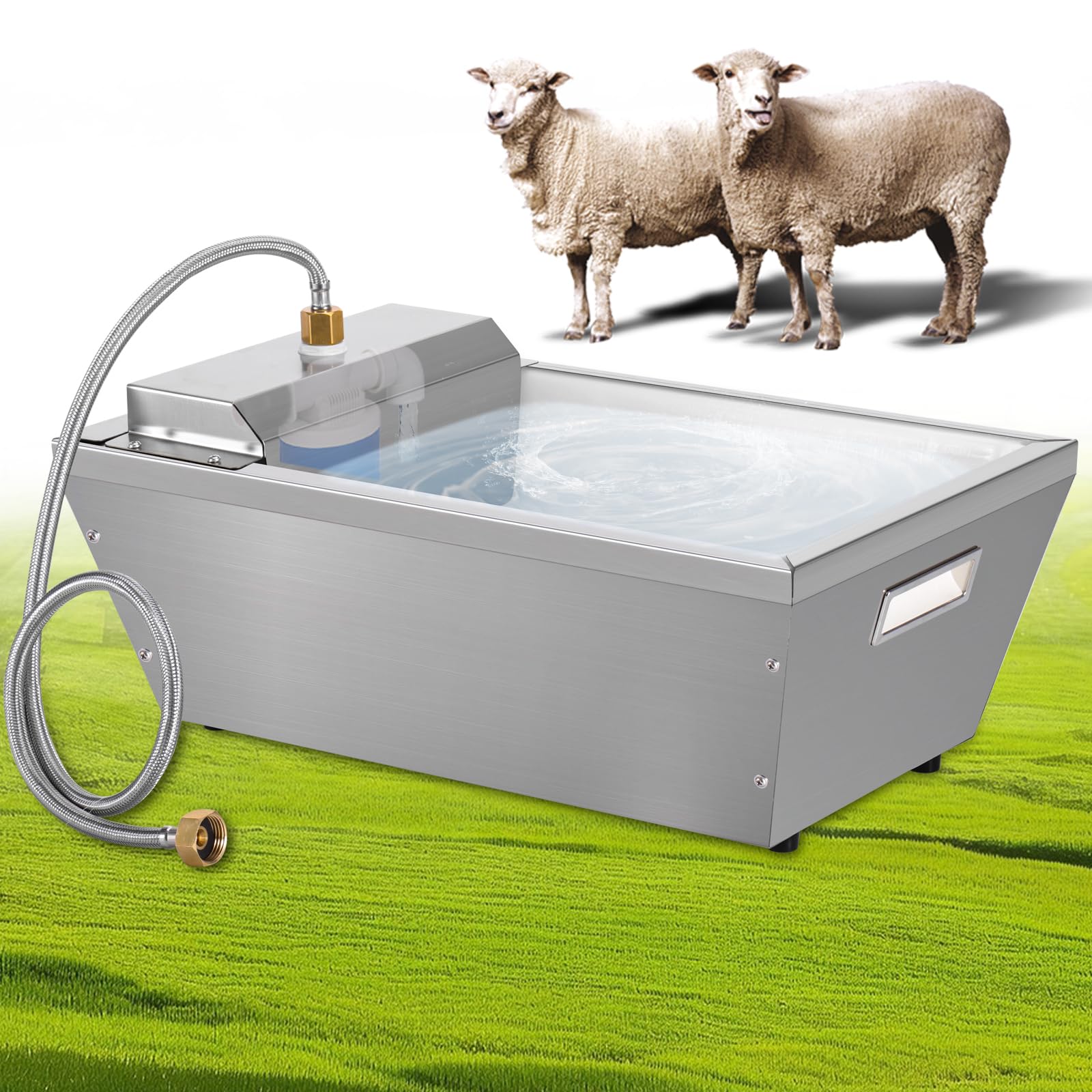 JLUHYANN 4Gal automatic livestock water trough for multiple animals.