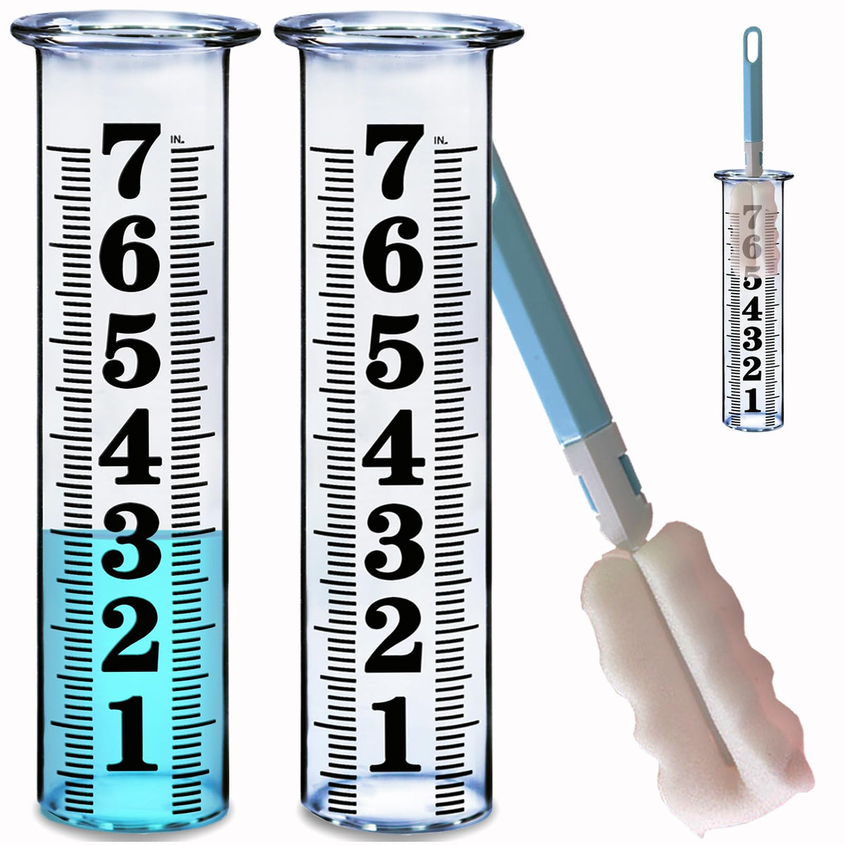 JMBay 7-inch replacement tube for outdoor rain gauges with durable build