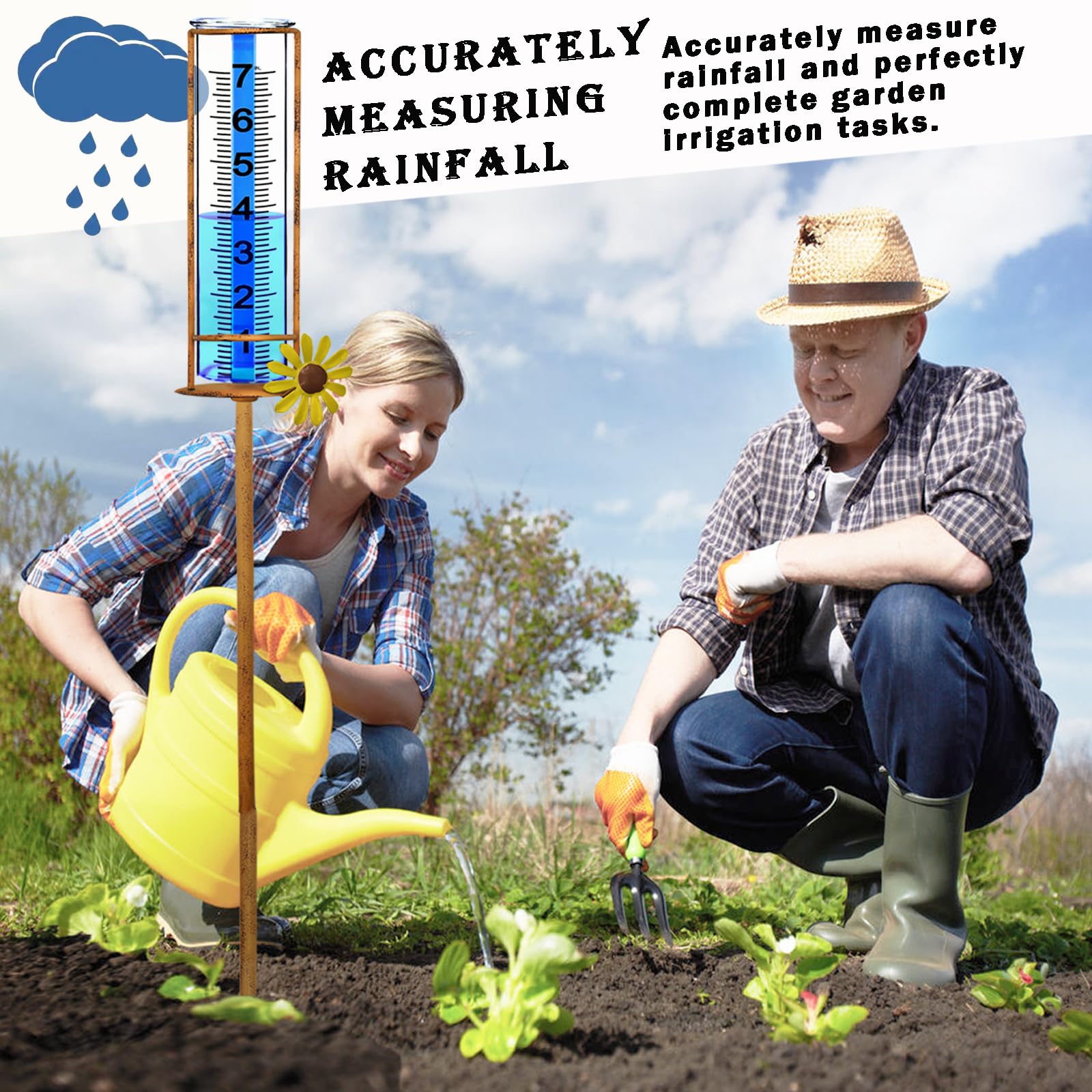 JMBay rain gauge detachable tube simplifies emptying and maintenance.
