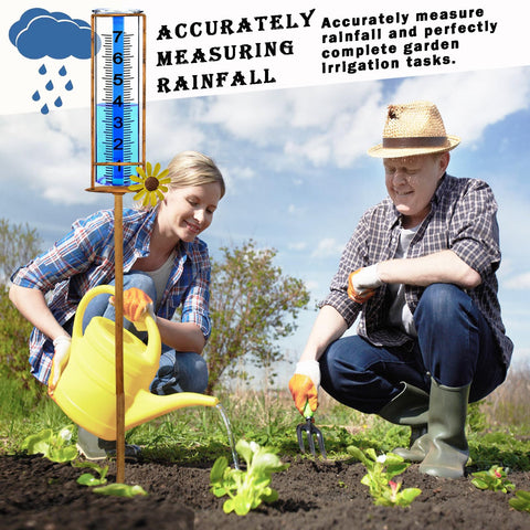 JMBay rain gauge detachable tube simplifies emptying and maintenance.