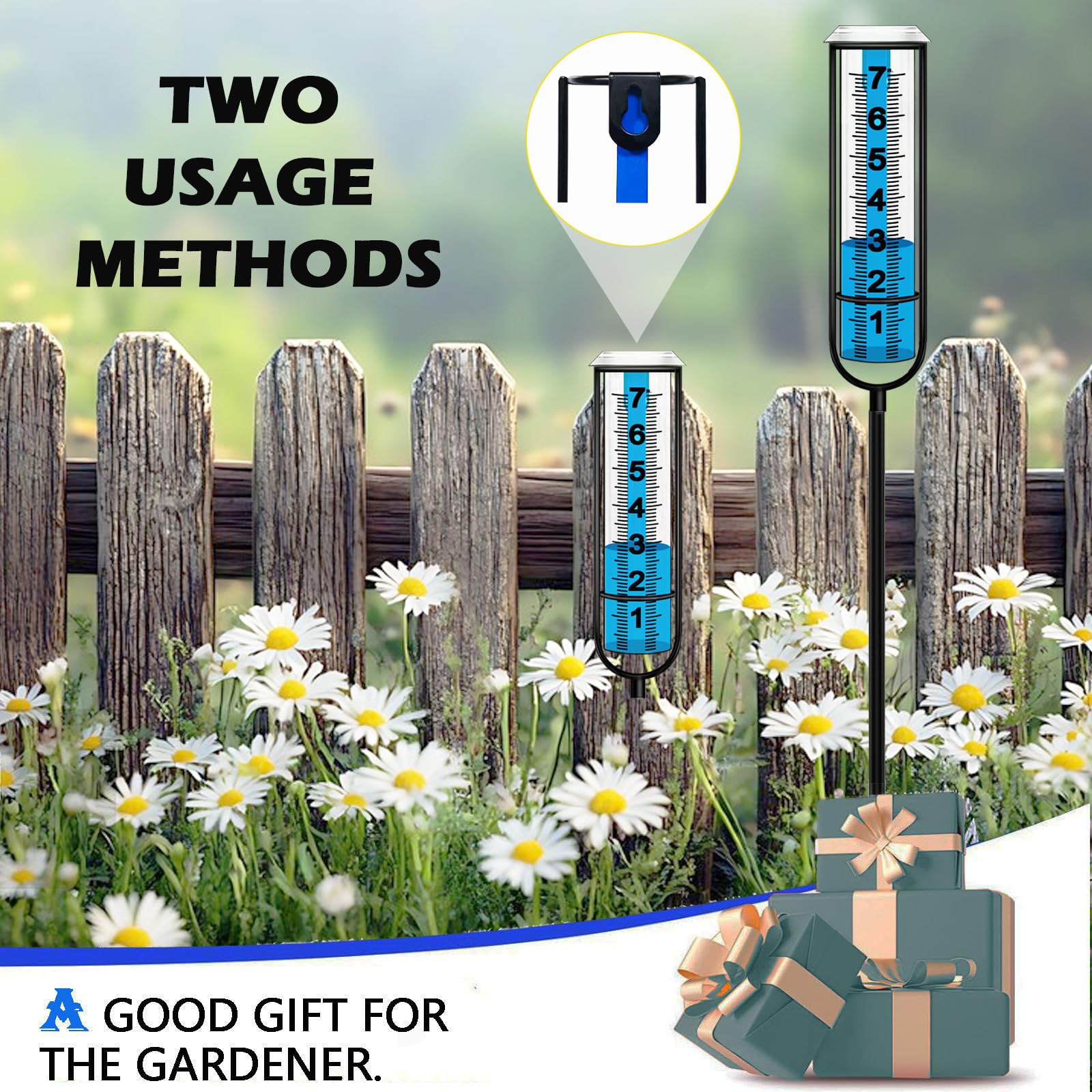JMBay rain gauge outdoor decorative design enhances garden aesthetics.