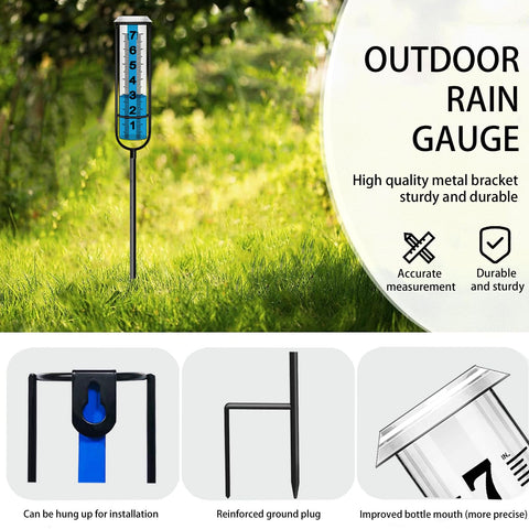 JMBay rain gauge outdoor durable tube resists cracking in winter.