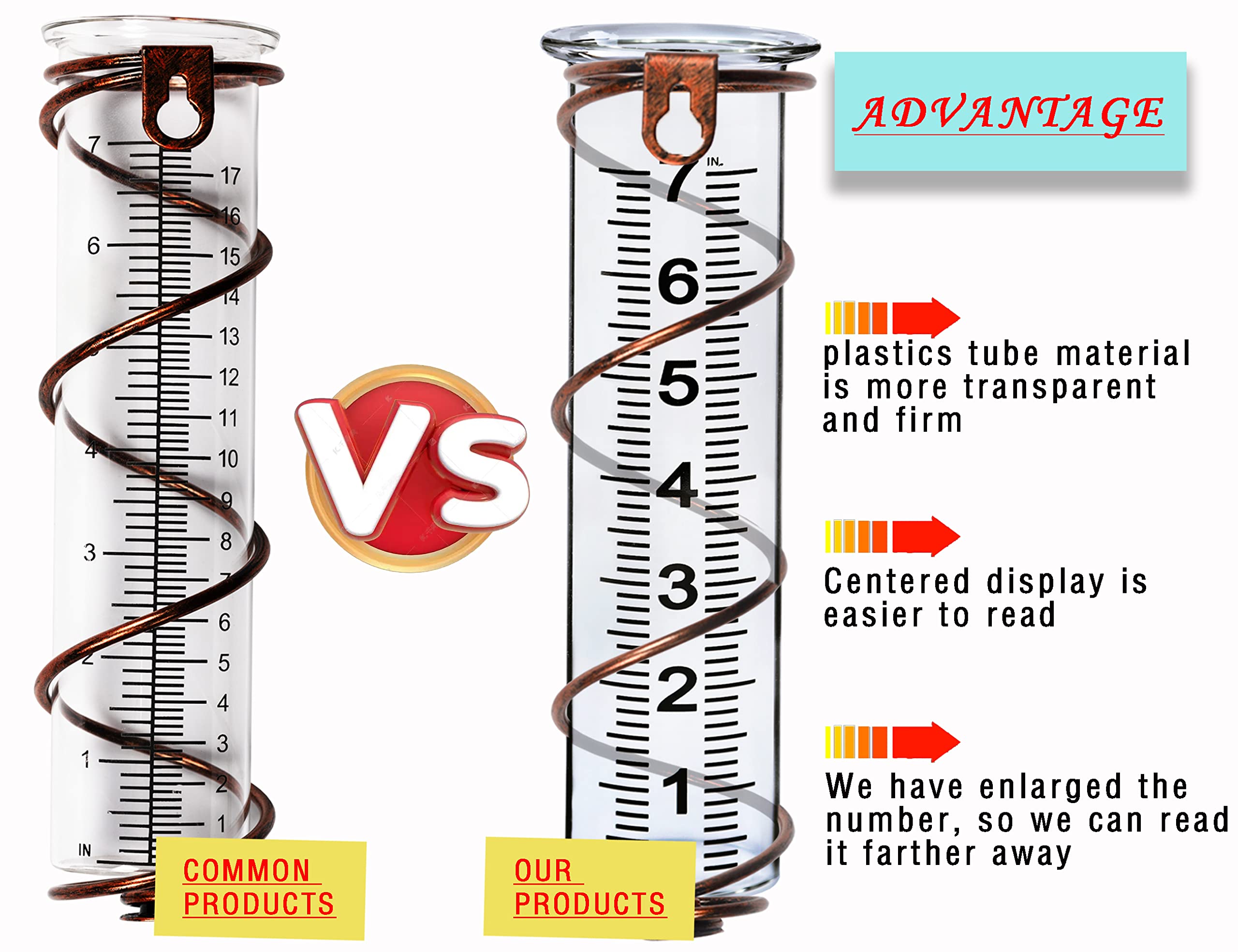 JMBay 8.26 inch tube height supports accurate measurements