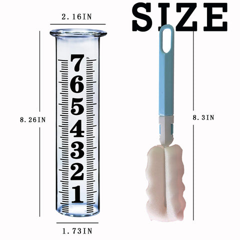 JMBay tenth-inch mark helps quick, direct readings for rainfall.