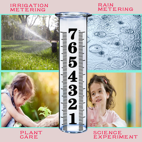 JMBay two tubes and brush kit for convenient garden rain measurement maintenance